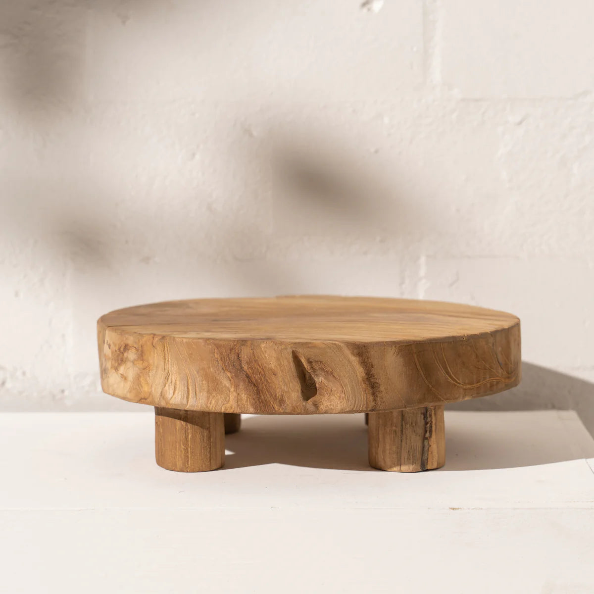 INARTISAN EKA TEAK FOOTED TRAY