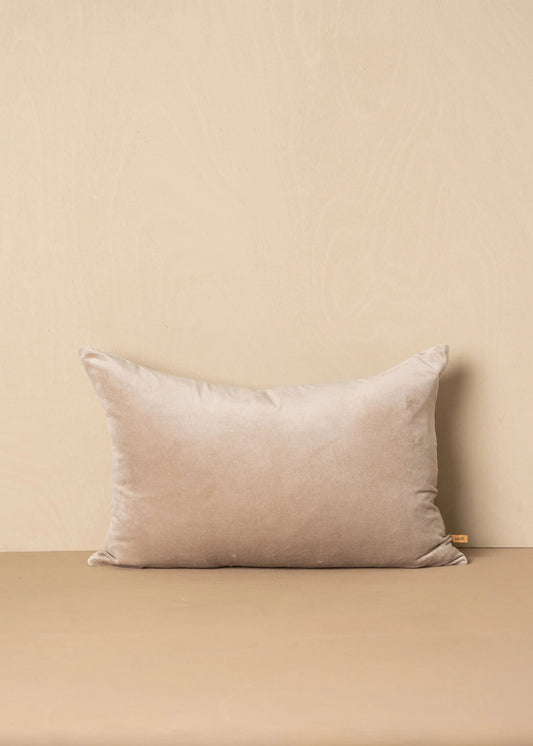 Saarde| Linen/Velvet Cushion Range | Stone lumbar