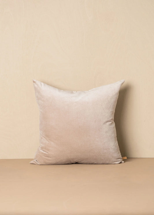 Saarde| Linen/Velvet Cushion Range | Stone square