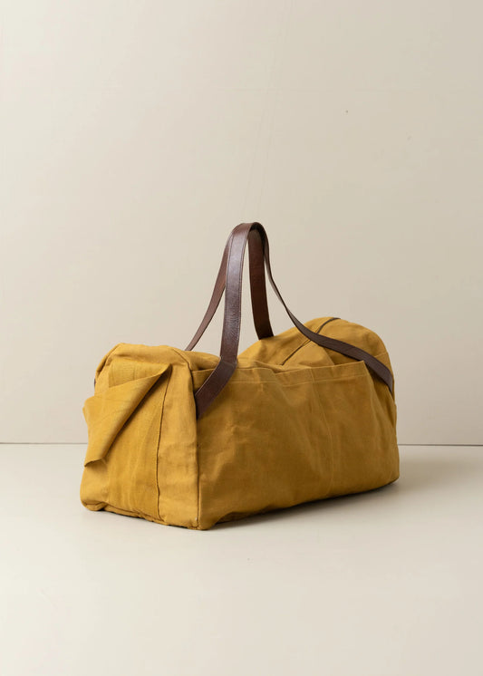 Saarde| Journey Duffle Canvas Bag | Mustard