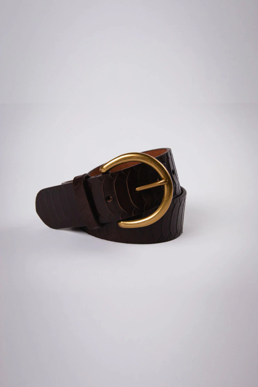 Copenhagen Leather Belt - Chocolate