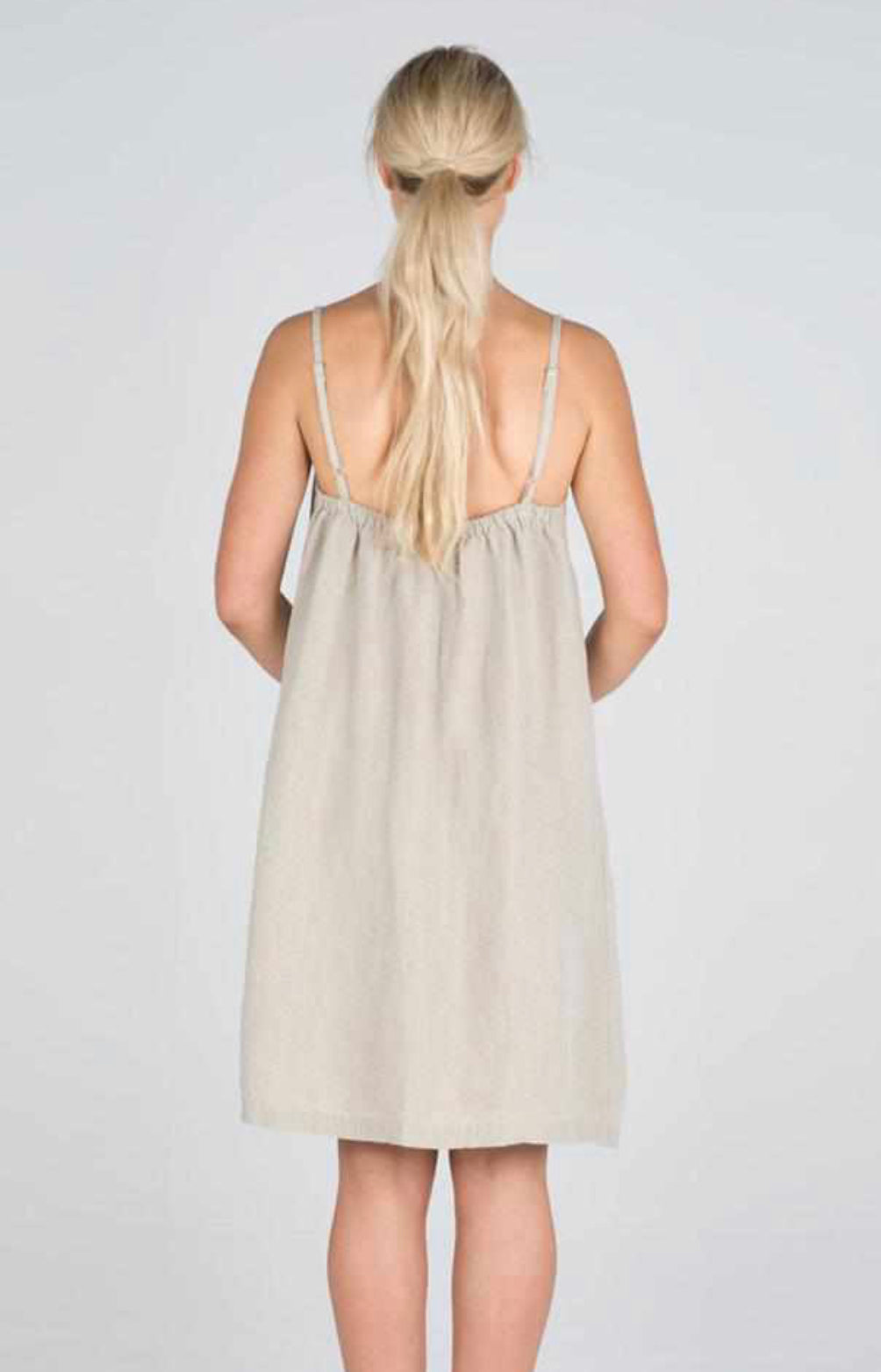 Linen slip dress