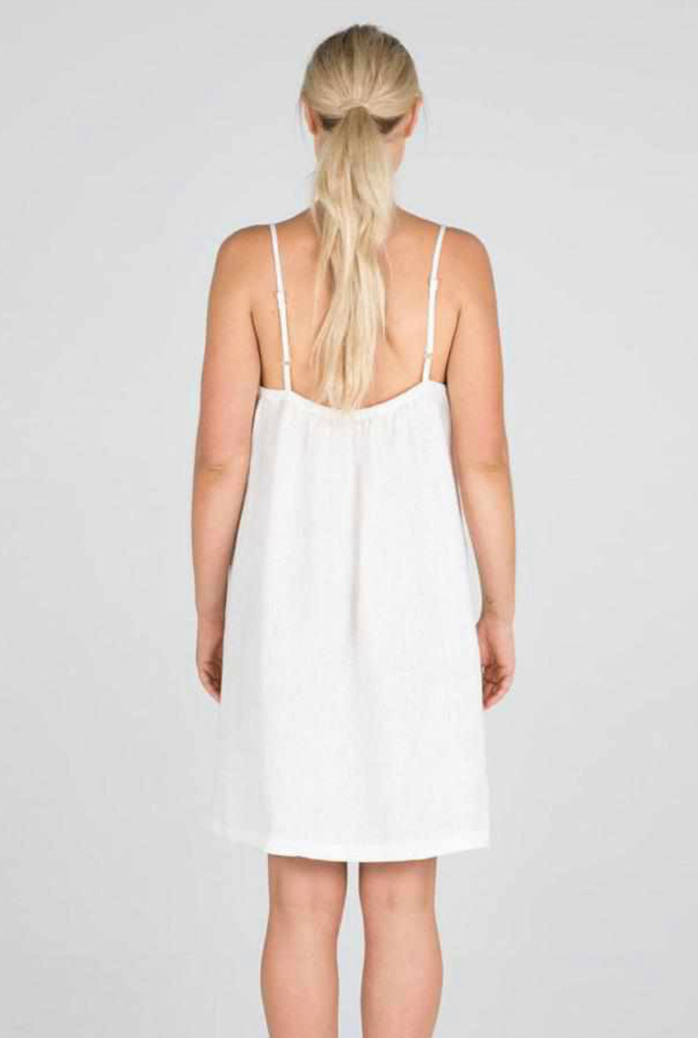 Linen slip dress